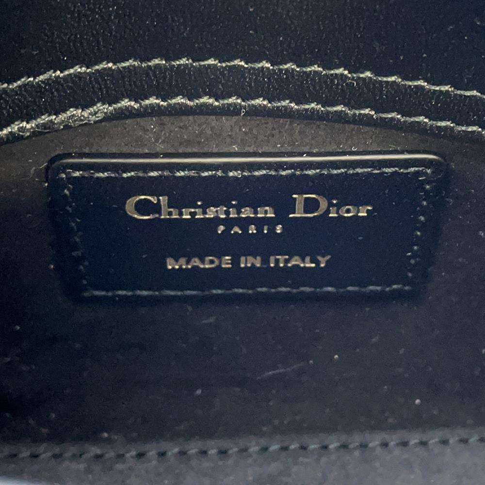 Christian Dior Lady Dior Cannage Micro Lambskin Handbag Black - Picture 8 of 9